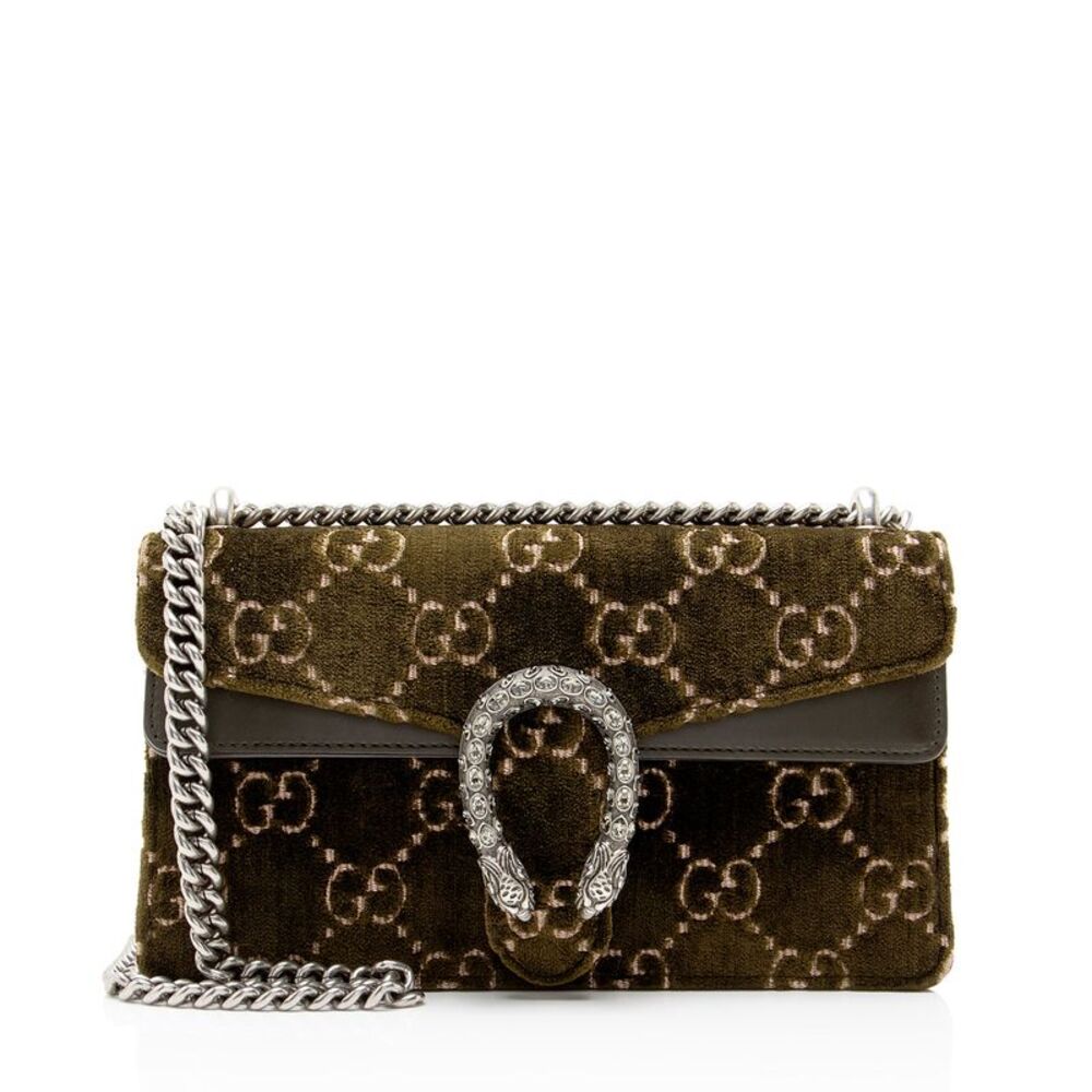 Gucci GG Velvet Crystal Dionysus Medium E/W Shoulder Bag